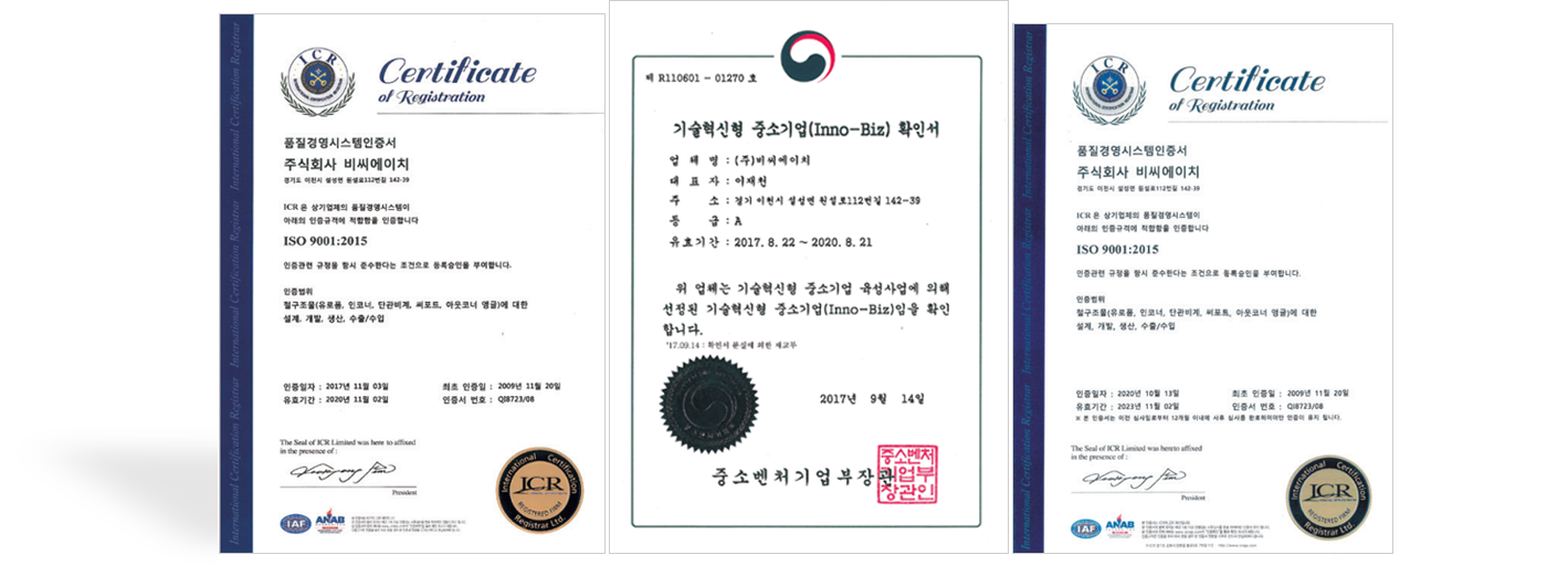 품질경영시스템인증서, 기술혁신형 중소기업 확인서